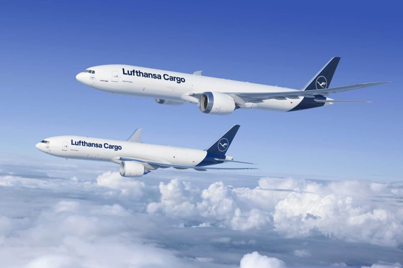 Boeing 777F und Boeing 777-8F (Rendering: Lufthansa).