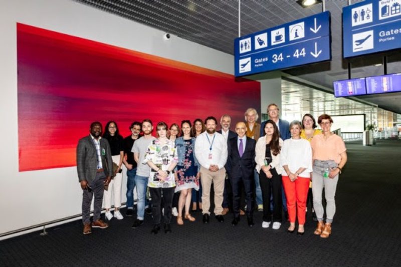 Projektteam der Aussteung (Foto: EuroAirport).